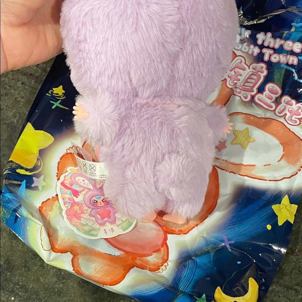 Baby Three Lily Rabbit Lilac Toy New - Picture 8 of 8
